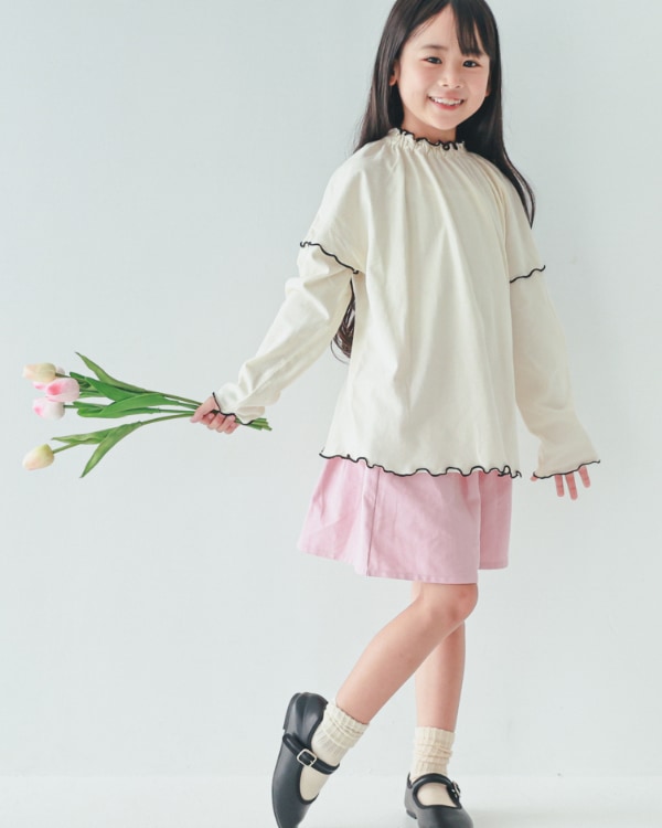 【エヌエイチティー】メローロングTシャツ / アイボリー