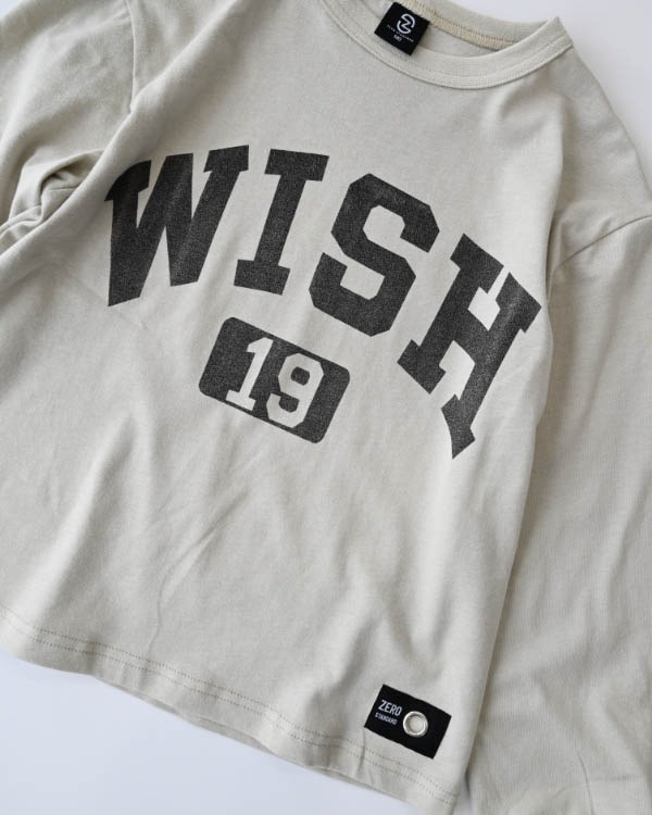 【ゼロスタンダード】WISHロングTシャツ / アイボリー