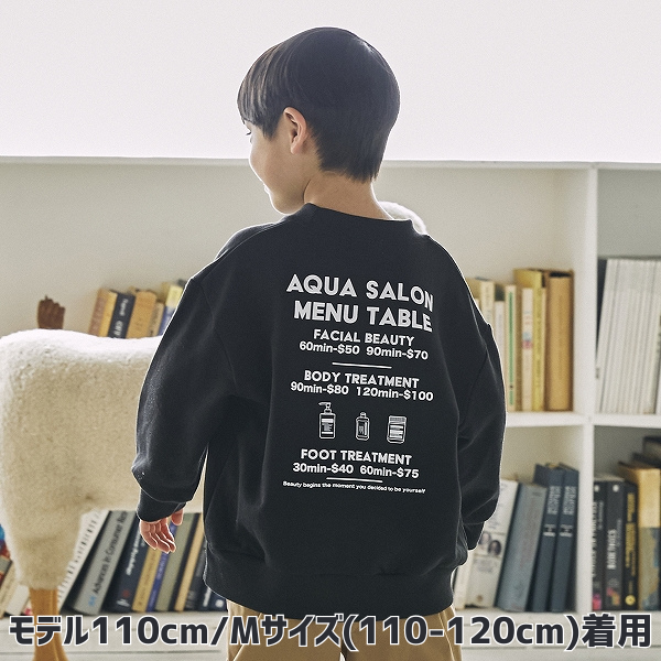 【25FW】AQUASALON トレーナー / ブラック