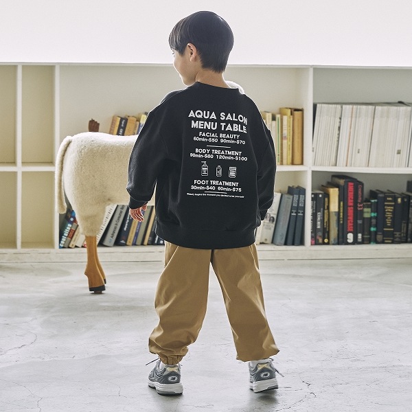 【25FW】AQUASALON トレーナー / ブラック