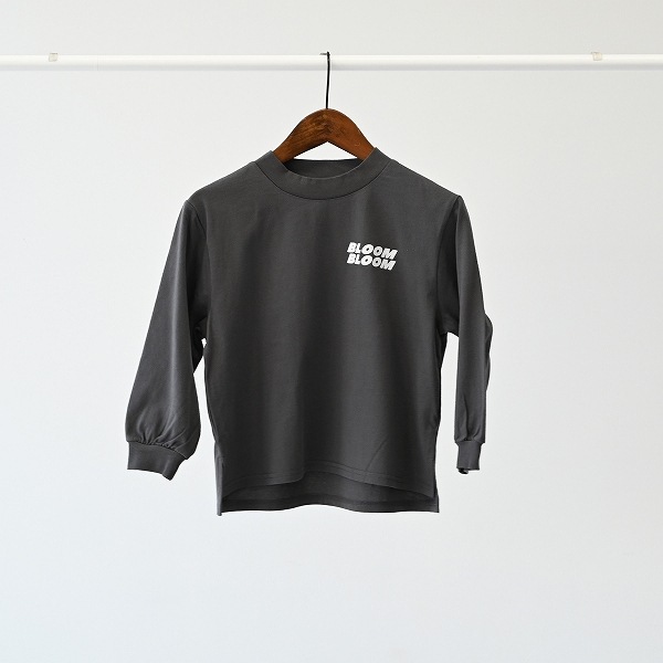 【25FW】FLOWERS L/S Tシャツ / チャコールグレー