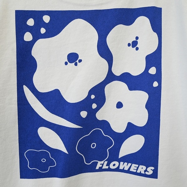 【25FW】FLOWERS L/S Tシャツ / チャコールグレー
