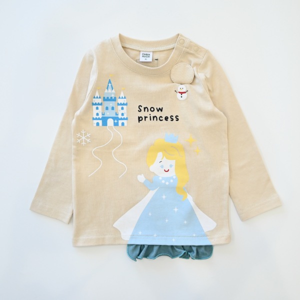 【25FW】雪のお姫様 ロングＴシャツ / アイボリー