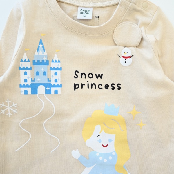 【25FW】雪のお姫様 ロングＴシャツ / アイボリー