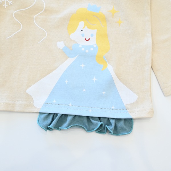 【25FW】雪のお姫様 ロングＴシャツ / アイボリー