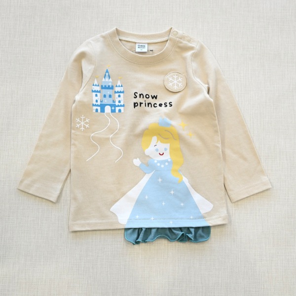 【25FW】雪のお姫様 ロングＴシャツ / アイボリー