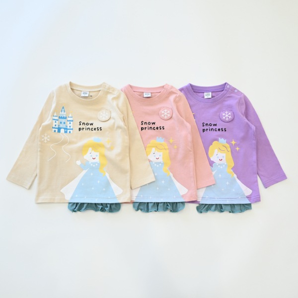 【25FW】雪のお姫様 ロングＴシャツ / アイボリー