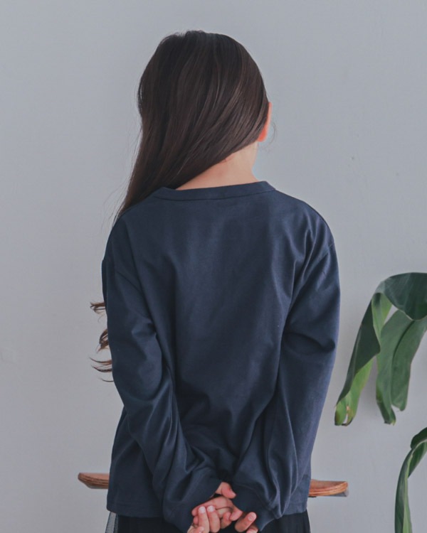 【ゼロスタンダード】WISHロングTシャツ / ネイビー