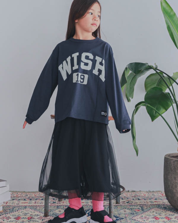 【ゼロスタンダード】WISHロングTシャツ / ネイビー