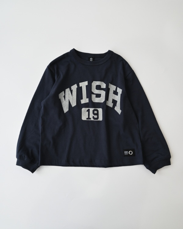 【ゼロスタンダード】WISHロングTシャツ / ネイビー