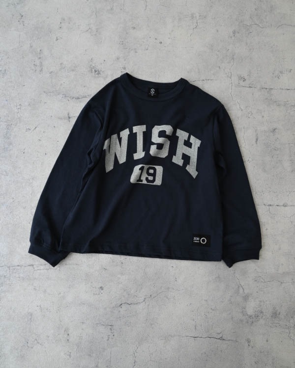 【ゼロスタンダード】WISHロングTシャツ / ネイビー