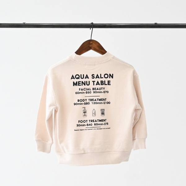 【25FW】AQUASALON トレーナー / アイボリー