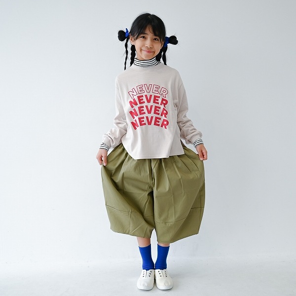 【25FW】NEVER L/S Tシャツ / サンド