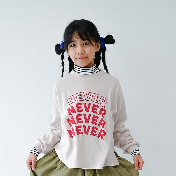 【25FW】NEVER L/S Tシャツ / サンド