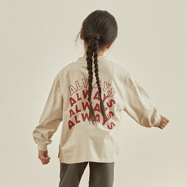【25FW】NEVER L/S Tシャツ / サンド
