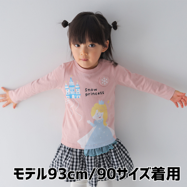 【25FW】雪のお姫様 ロングＴシャツ / ピンク