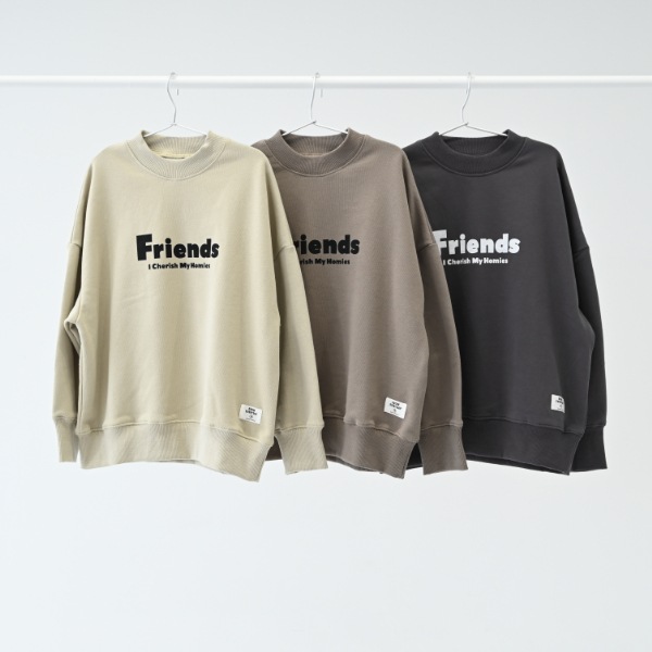 【25FW】FRIENDS トレーナー / チャコールグレー