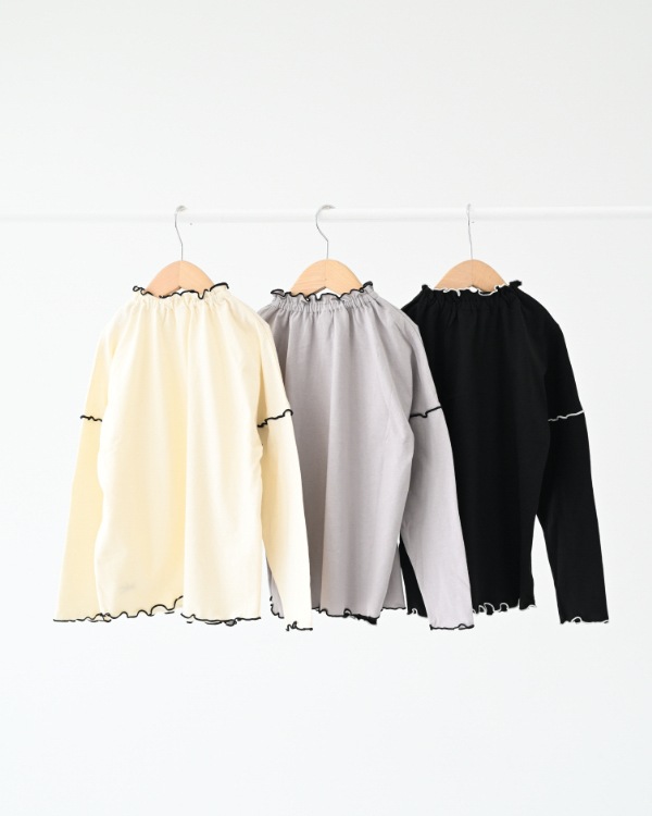 【エヌエイチティー】メローロングＴシャツ / ブラック