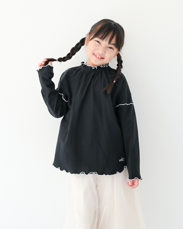 【エヌエイチティー】メローロングＴシャツ / ブラック