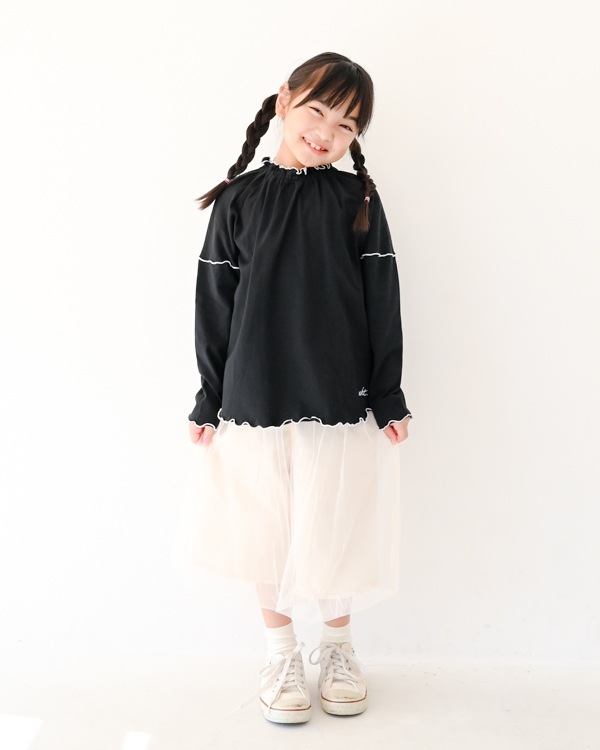 【エヌエイチティー】メローロングＴシャツ / ブラック