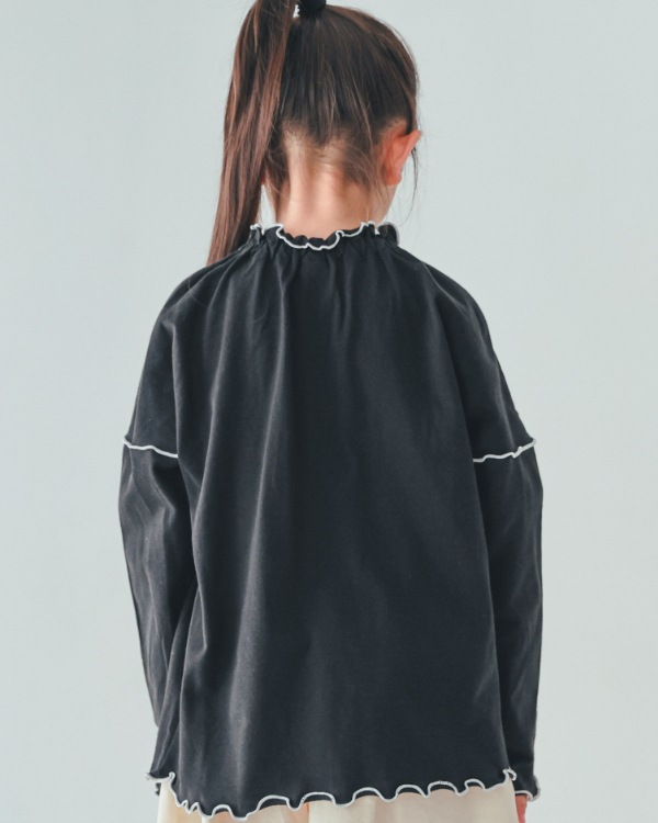 【エヌエイチティー】メローロングＴシャツ / ブラック