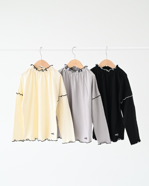 【エヌエイチティー】メローロングＴシャツ / ブラック