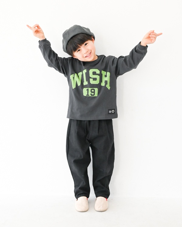 【ゼロスタンダード】WISHロングTシャツ / チャコールグレー