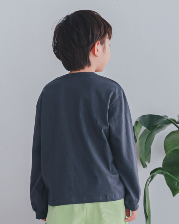 【26PS】WISHロングTシャツ / チャコールグレー