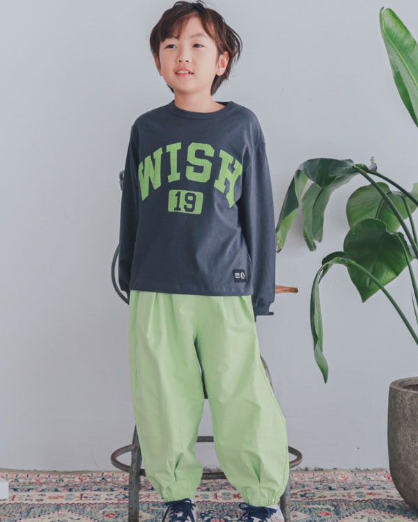 【26PS】WISHロングTシャツ / チャコールグレー