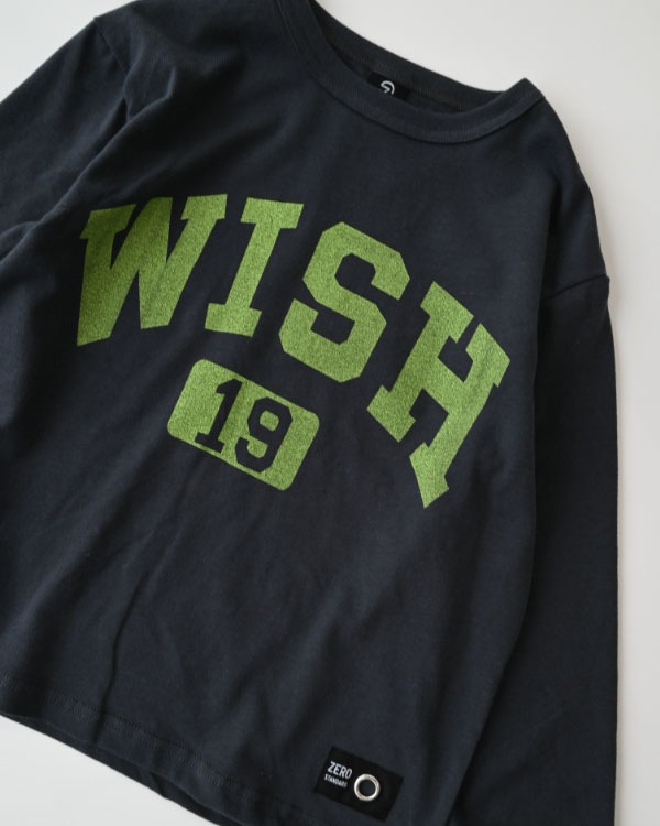 【26PS】WISHロングTシャツ / チャコールグレー