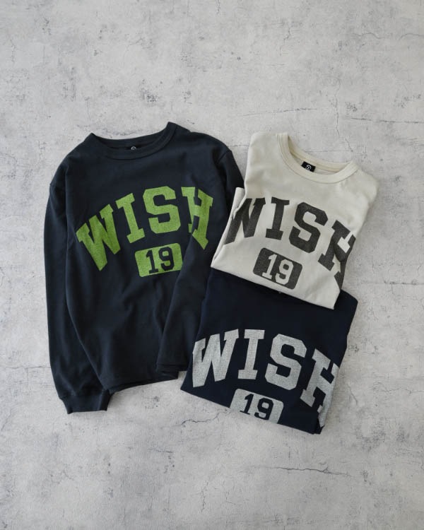 【26PS】WISHロングTシャツ / チャコールグレー
