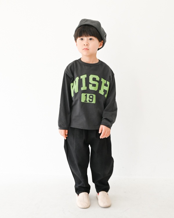【ゼロスタンダード】WISHロングTシャツ / チャコールグレー