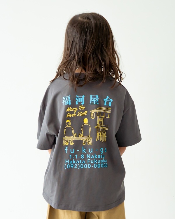 【フォブ】屋台 Tシャツ / チャコールグレー  
