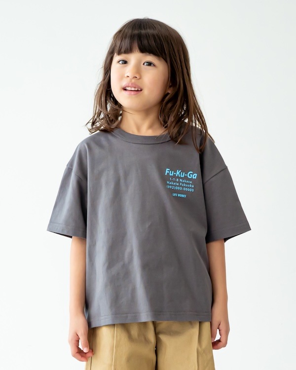 【フォブ】屋台 Tシャツ / チャコールグレー  
