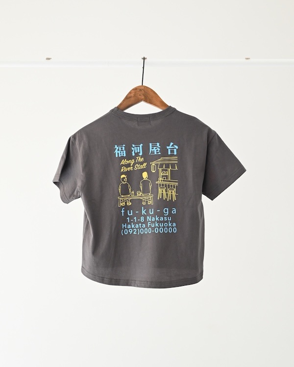 【フォブ】屋台 Tシャツ / チャコールグレー  