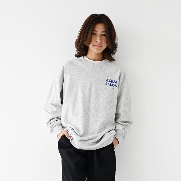 【25FW】AQUASALON トレーナー / 杢グレー