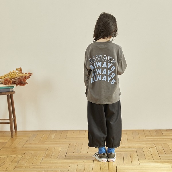 【25FW】NEVER L/S Tシャツ / チャコールグレー