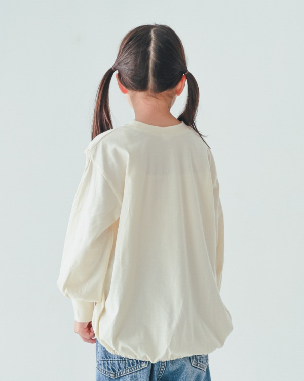 【26PS】LILYスリットロングＴシャツ / アイボリー