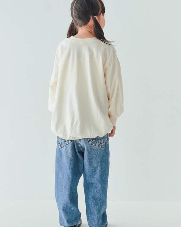 【26PS】LILYスリットロングＴシャツ / アイボリー