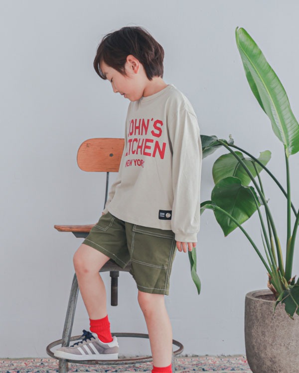 【26PS】JOHN'SロングＴシャツ / アイボリー