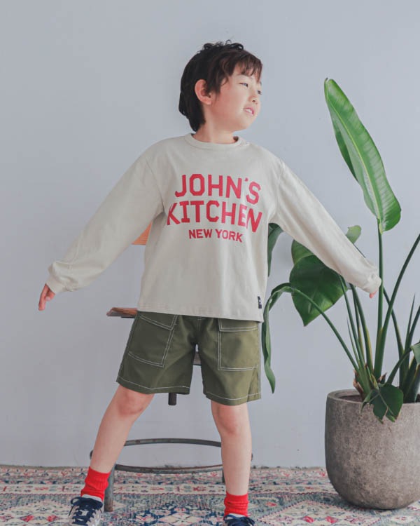 【26PS】JOHN'SロングＴシャツ / アイボリー