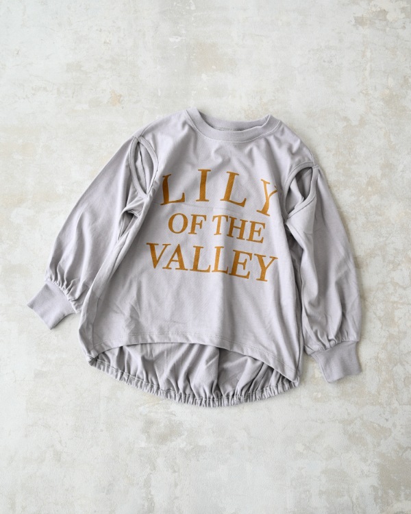 【エヌエイチティー】LILYスリットロングＴシャツ / グレー