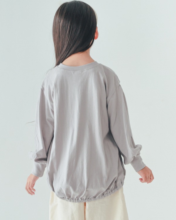 【エヌエイチティー】LILYスリットロングＴシャツ / グレー