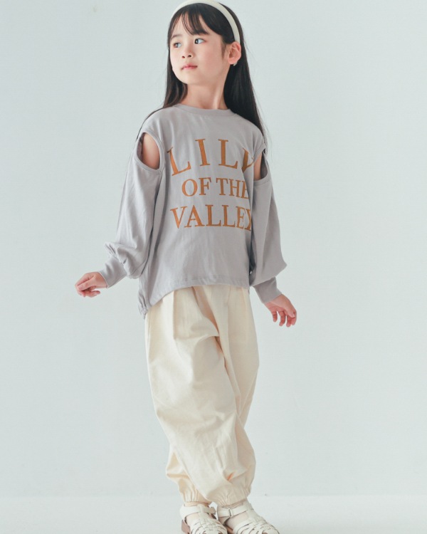 【エヌエイチティー】LILYスリットロングＴシャツ / グレー