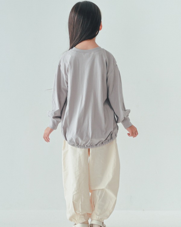 【エヌエイチティー】LILYスリットロングＴシャツ / グレー