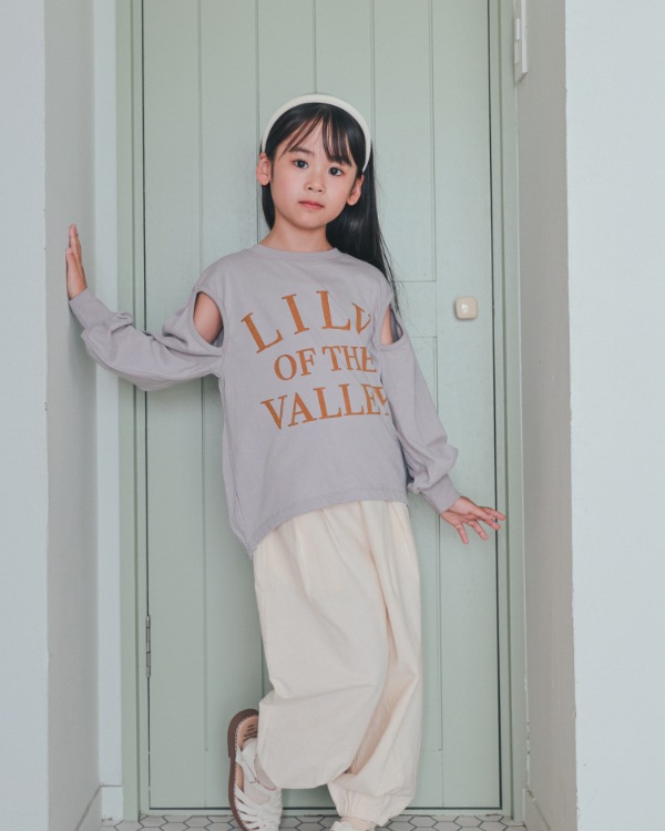 【エヌエイチティー】LILYスリットロングＴシャツ / グレー