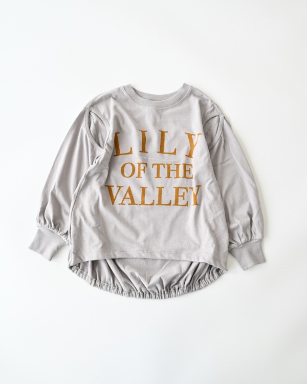 【エヌエイチティー】LILYスリットロングＴシャツ / グレー