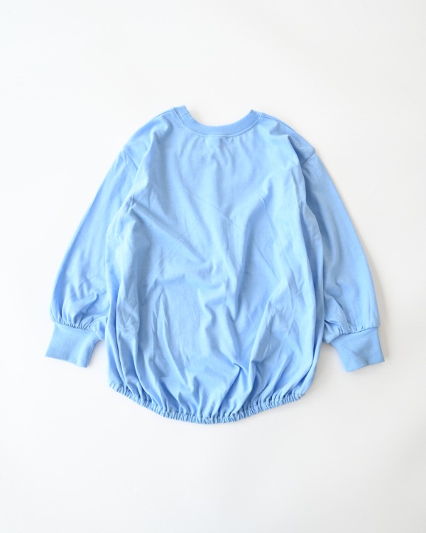 【26PS】LILYスリットロングＴシャツ / サックス