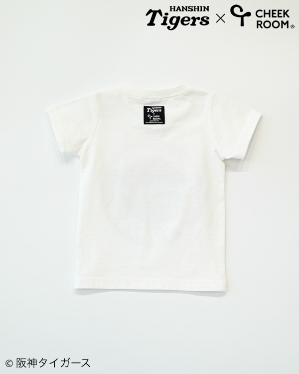 【チークルーム】阪神タイガース限定コラボ スパンコール Tシャツ / オフホワイト