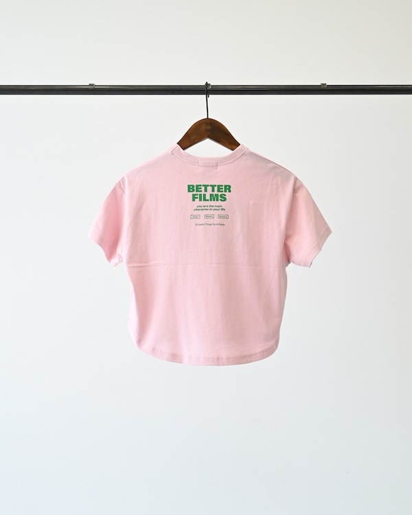 【ジェネレーター】BETTER FILMS Tシャツ / ピンク